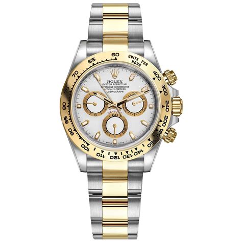 rolex cosmograph daytona white face yellow gold